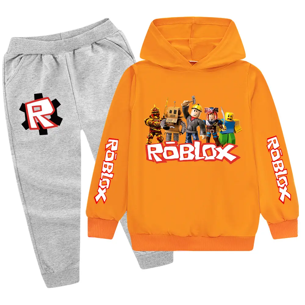 Kids Roblox Hoodie Sweatpants Set Red Black XL — feature 24