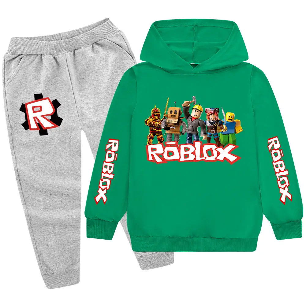 Kids Roblox Hoodie Sweatpants Set Red Black XL — feature 25