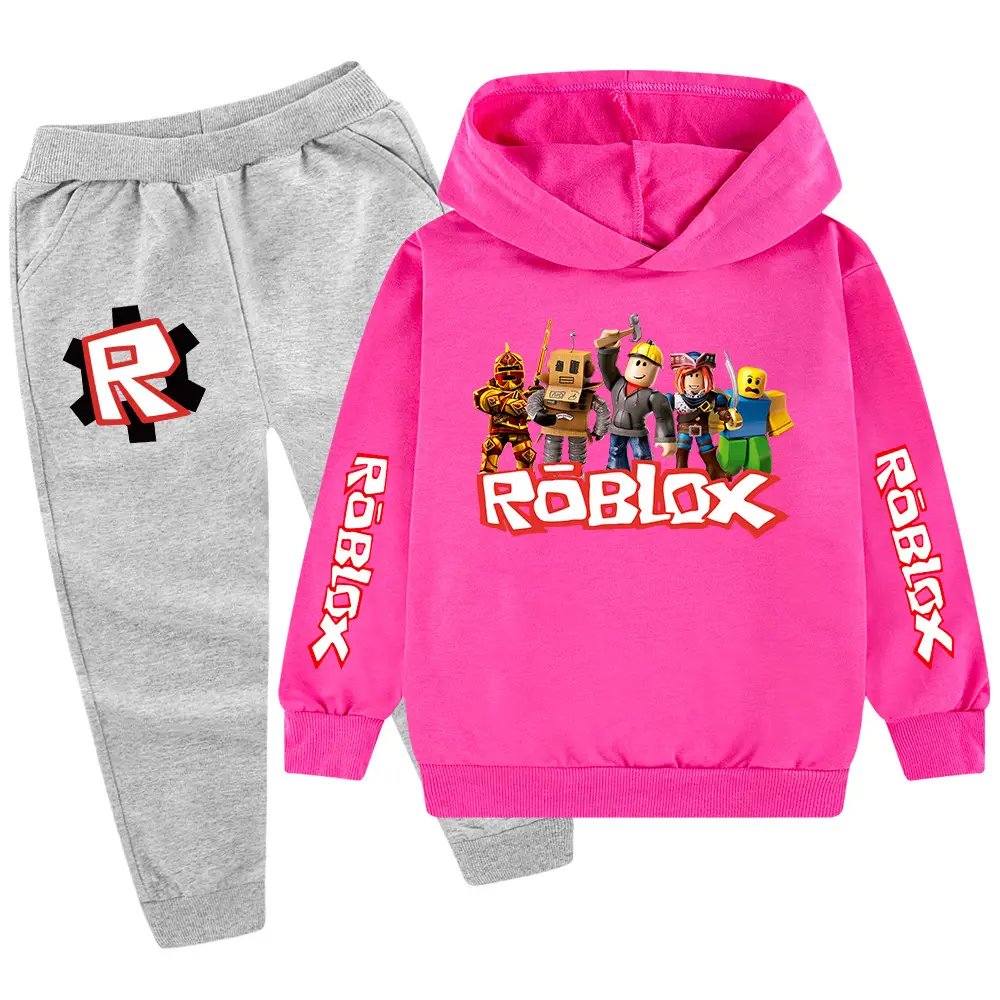 Kids Roblox Hoodie Sweatpants Set Red Black XL — feature 26