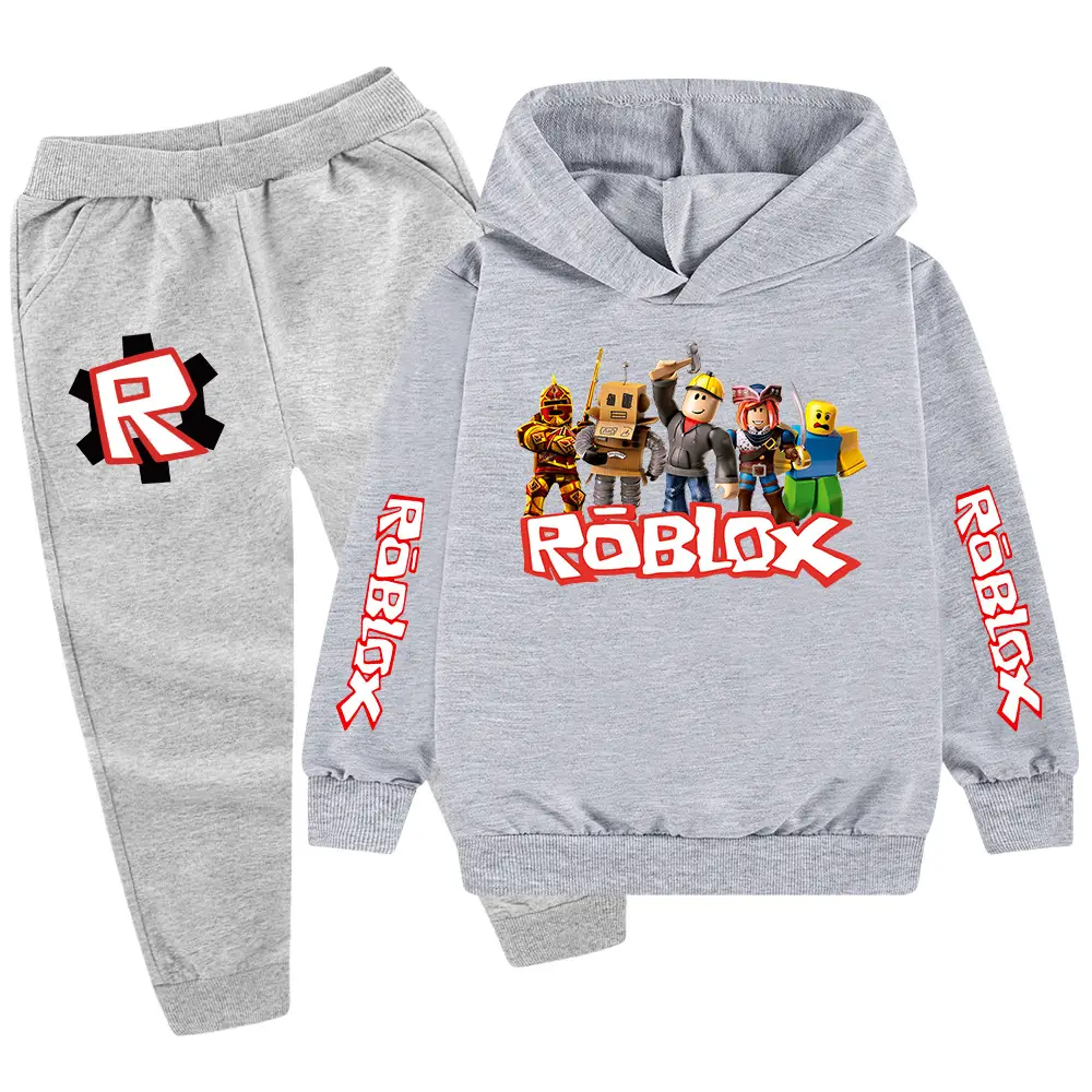 Kids Roblox Hoodie Sweatpants Set Red Black XL — feature 27