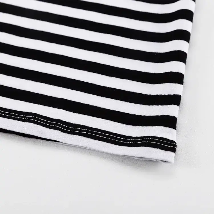 Women Striped Cold Shoulder Top Long Sleeve Off-Shoulder — feature 12