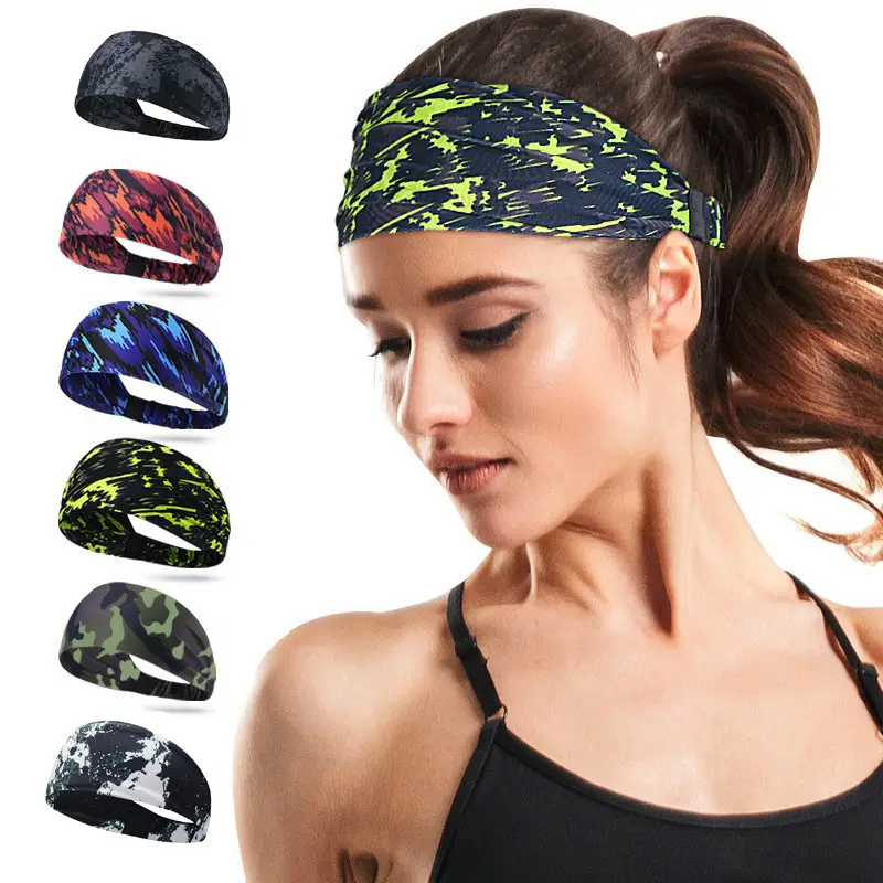 Women's Anti-Sweat Running Headband with Colorful Designs - Image 13
