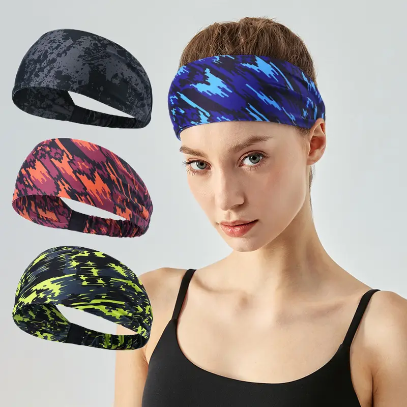 Women's Anti-Sweat Running Headband with Colorful Designs - Image 15