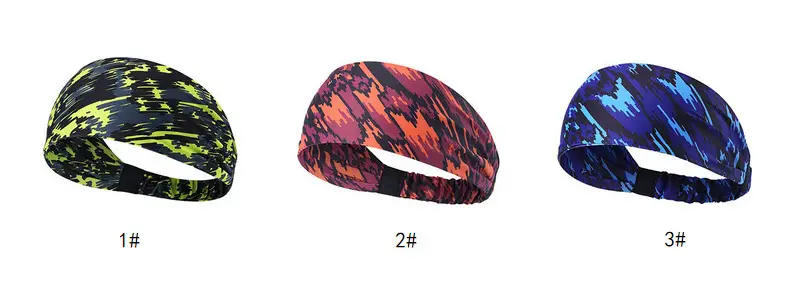 Women's Anti-Sweat Running Headband with Colorful Designs — feature 12
