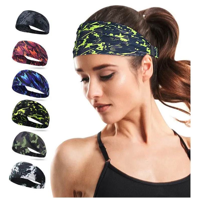 Women's Anti-Sweat Running Headband with Colorful Designs — feature 5