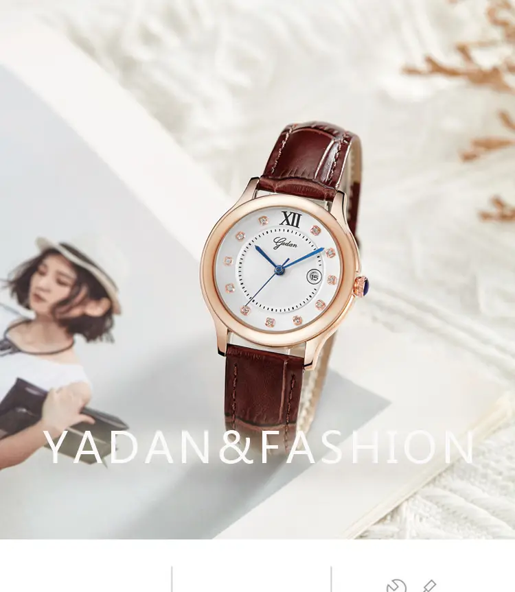 Diamond Encrusted Women's Quartz Watch Silver — feature 1