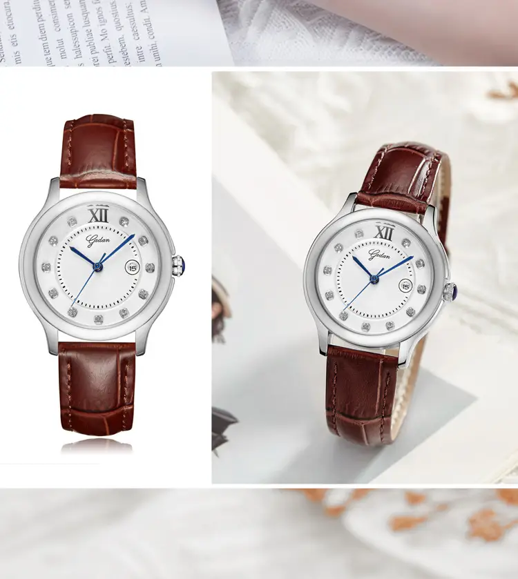 Diamond Encrusted Women's Quartz Watch Silver — feature 11