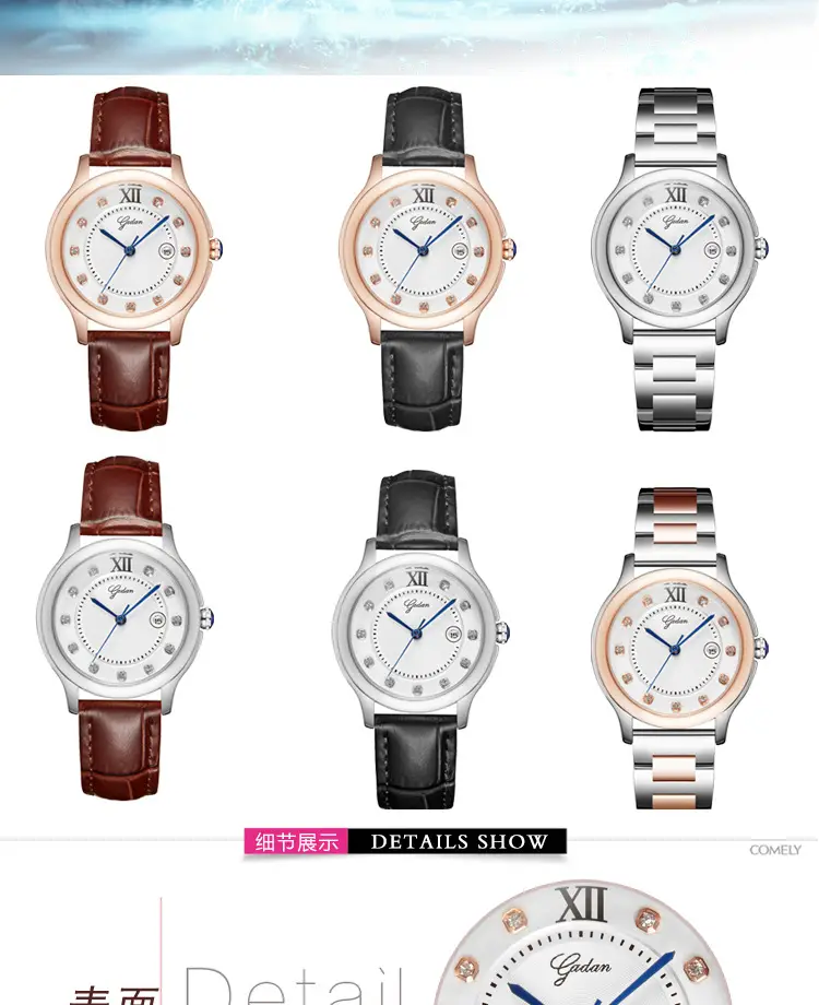 Diamond Encrusted Women's Quartz Watch Silver — feature 4
