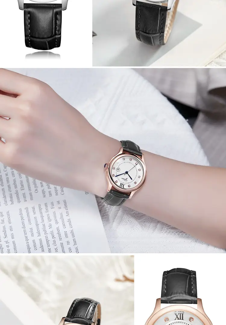 Diamond Encrusted Women's Quartz Watch Silver — feature 9