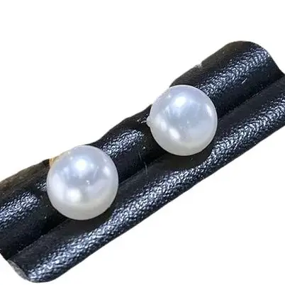 Natural Freshwater Pearl Ear Hooks 3-5mm French Retro Gold - Image 5