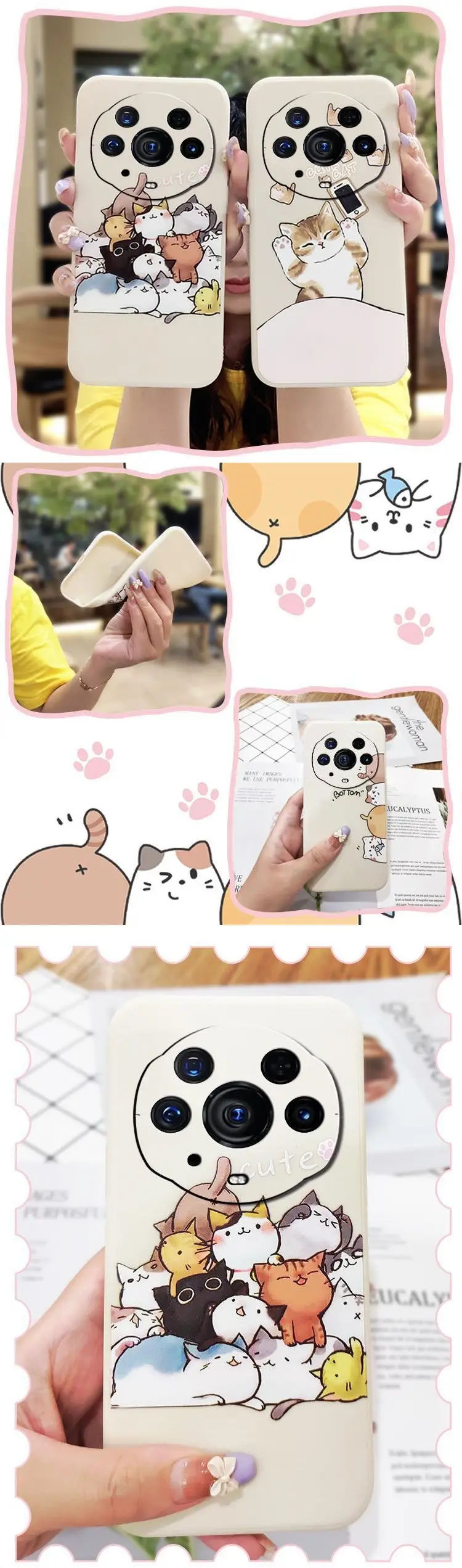 Huawei Glory Magic3 Phone Case with Cute Cat Design — feature 1