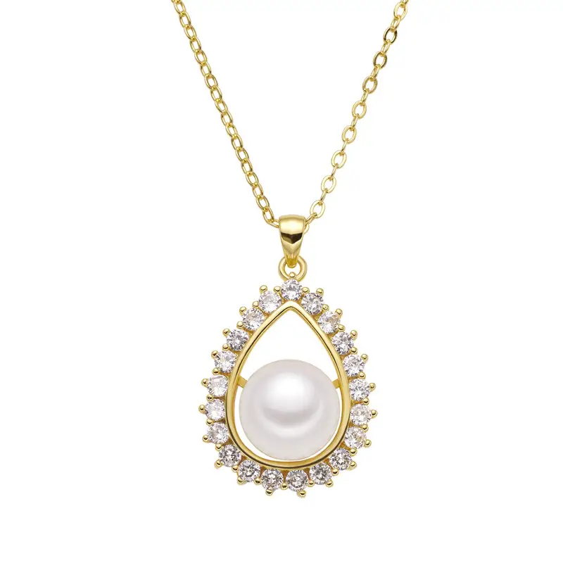 European & American Women's Pearl Pendant Set with Zircon - Image 5