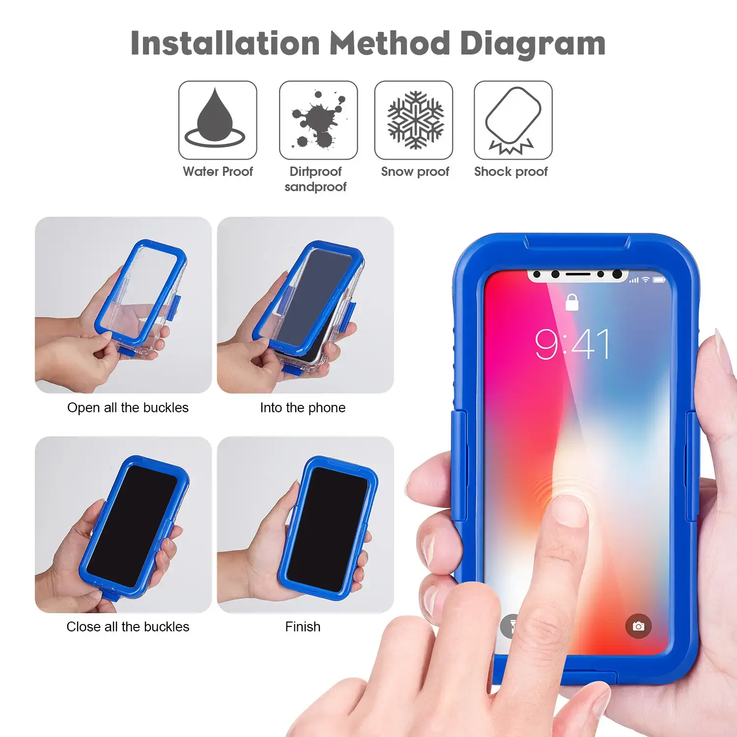 Pink Waterproof Pixel 7 Pro Takeoff Case - Image 7