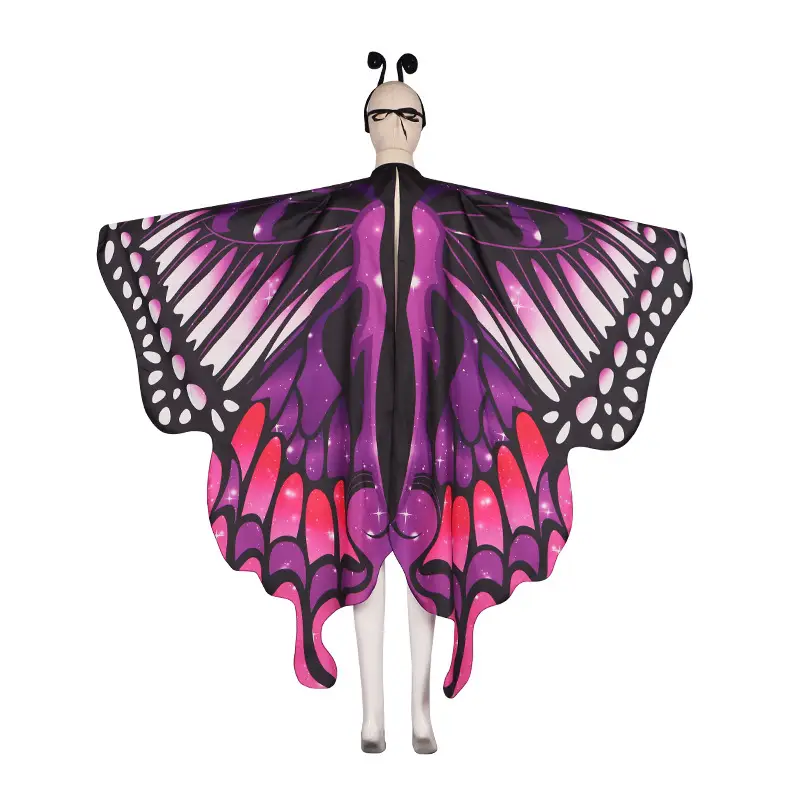 Halloween Butterfly Cape Dance Wear Set - Image 9
