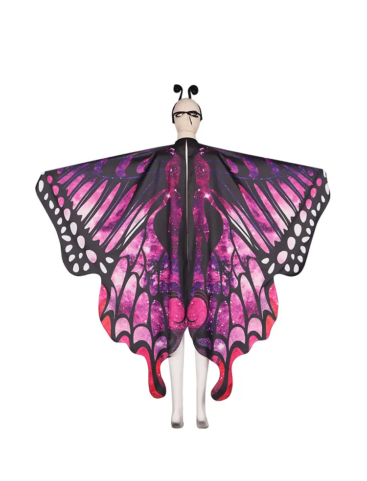 Halloween Butterfly Cape Dance Wear Set — feature 4