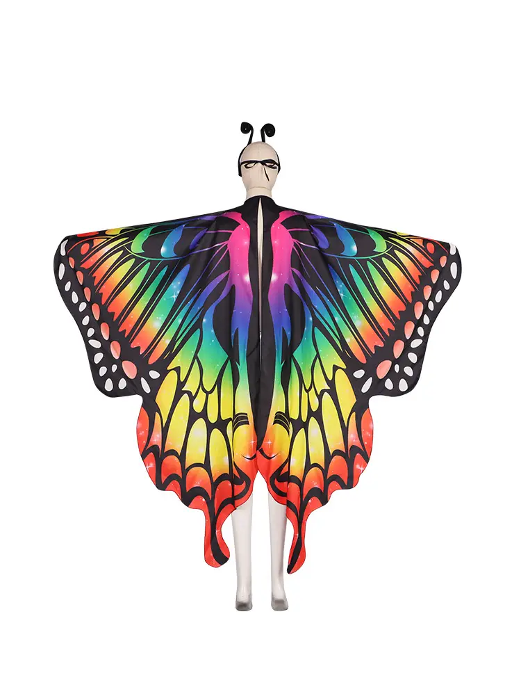 Halloween Butterfly Cape Dance Wear Set — feature 7