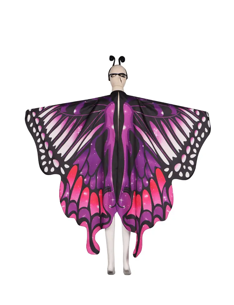 Halloween Butterfly Cape Dance Wear Set — feature 8