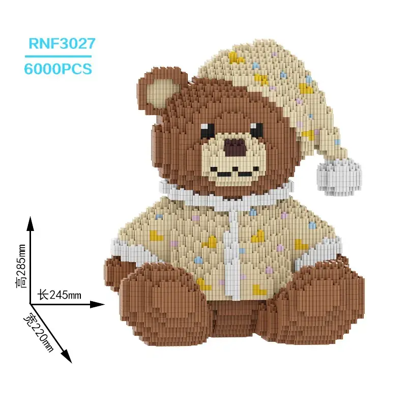 Super White Bear Blocks Large Puzzle for Adults - Image 43