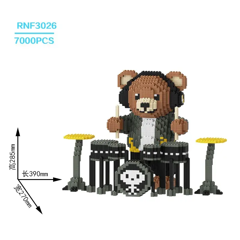 Super White Bear Blocks Large Puzzle for Adults - Image 46