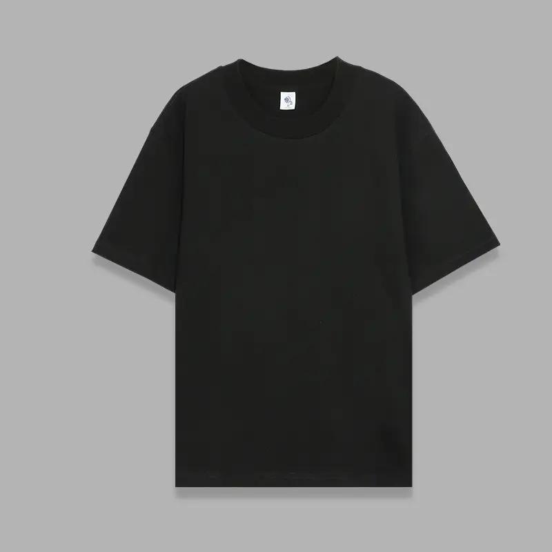 Men White Cotton T-Shirt Wide Neck Loose Fit - Image 6