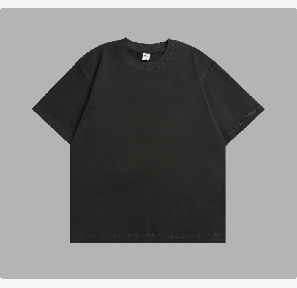 Men White Cotton T-Shirt Wide Neck Loose Fit — feature 10