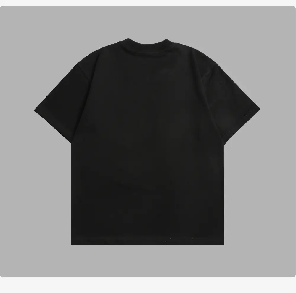 Men White Cotton T-Shirt Wide Neck Loose Fit — feature 15