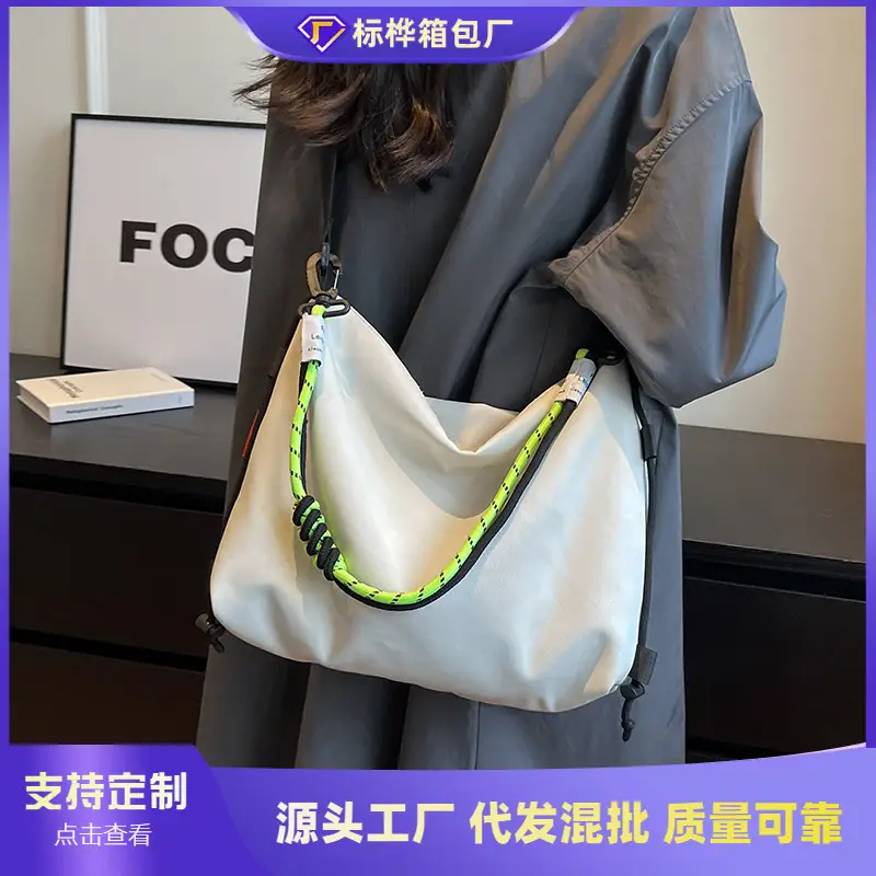 Women's Neon Green Shoulder Crossbody Bag Large Capacity - Image 3