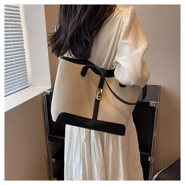 2023 Canvas Shoulder Bag Large Capacity Elegant Tote — feature 14