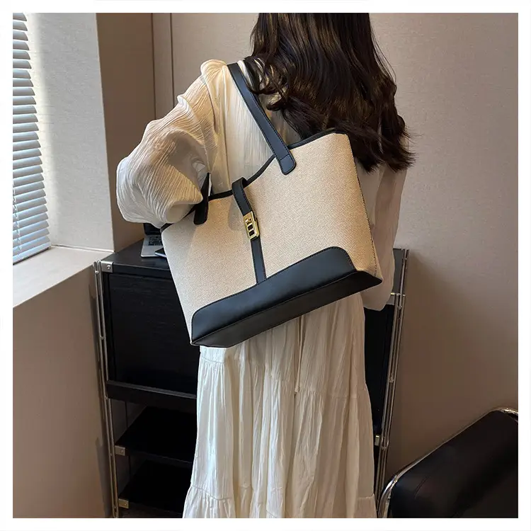 2023 Canvas Shoulder Bag Large Capacity Elegant Tote — feature 15