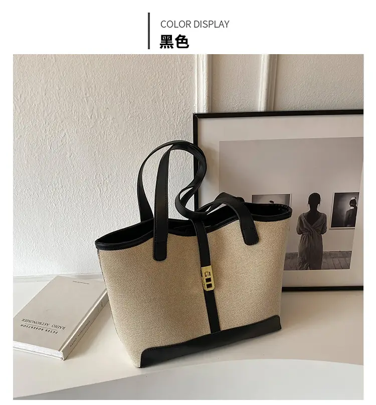 2023 Canvas Shoulder Bag Large Capacity Elegant Tote — feature 9