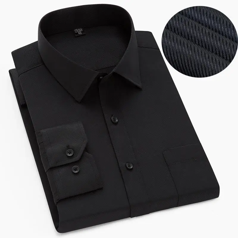 Men's Large Twill Shirt Solid Mint Business Wear - Image 3