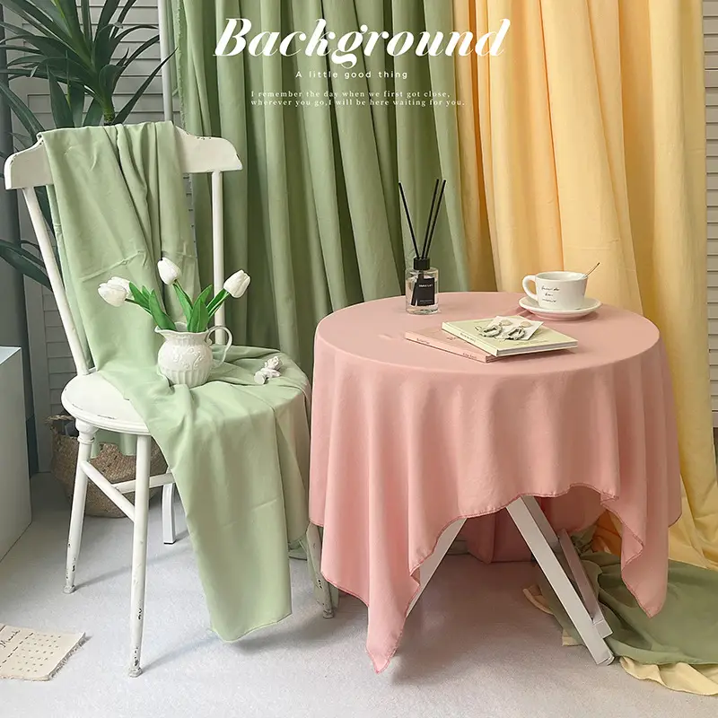 White Solid Photo Backdrop Curtain for Live Streaming & Photography - Image 33