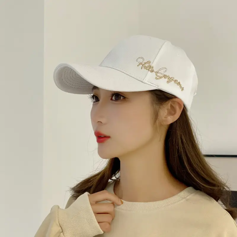 Korean Style Black Baseball Cap for Women - Image 8
