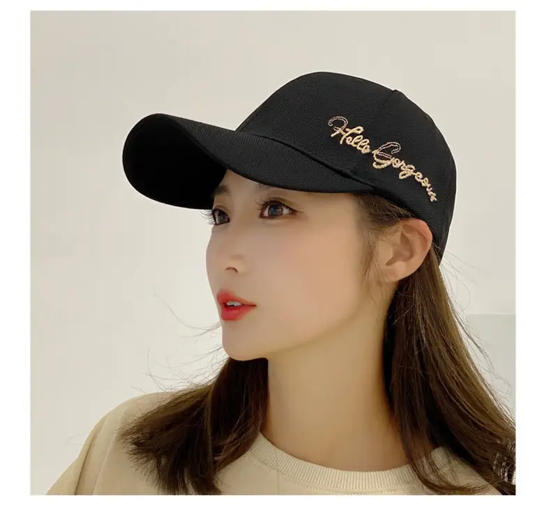 Korean Style Black Baseball Cap for Women β feature 15