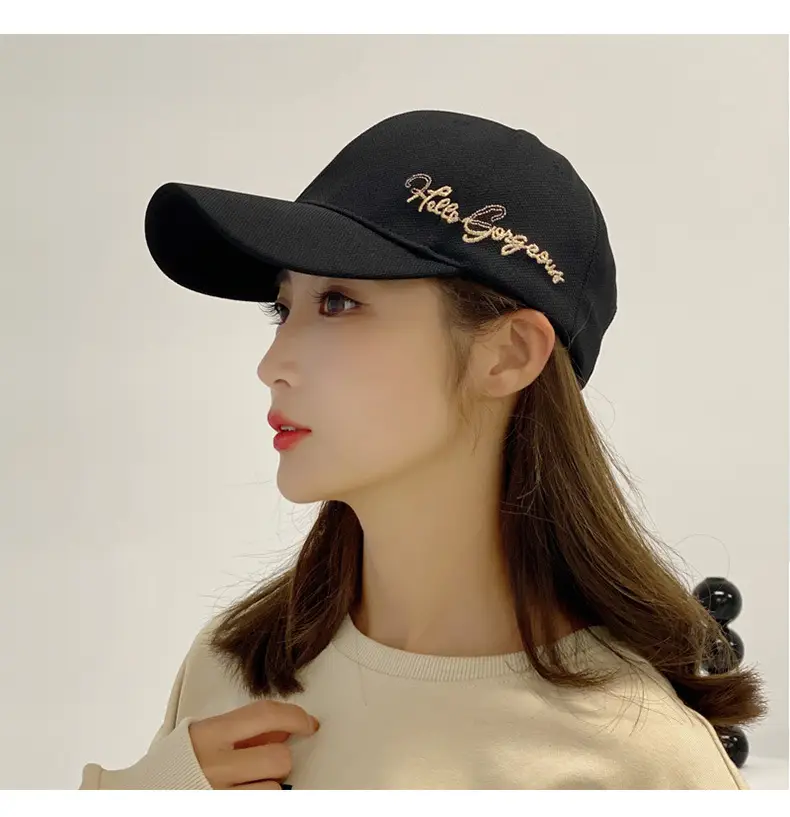 Korean Style Black Baseball Cap for Women β feature 18