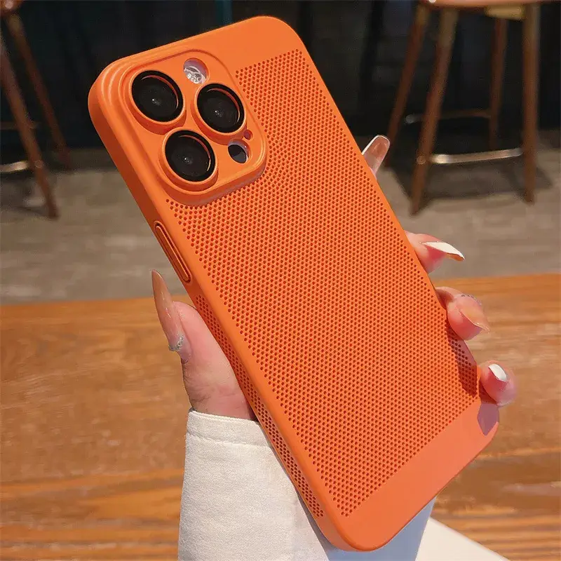Apple iPhone 15 Pro Max 13 Mesh Mobile Phone Case Heat Dissipation - Image 10