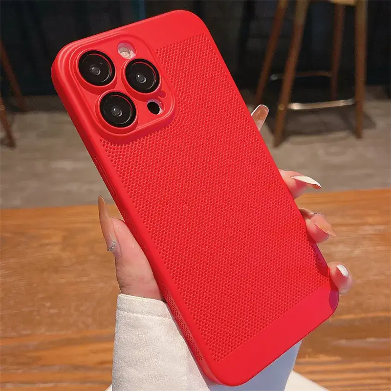 Apple iPhone 15 Pro Max 13 Mesh Mobile Phone Case Heat Dissipation - Image 12
