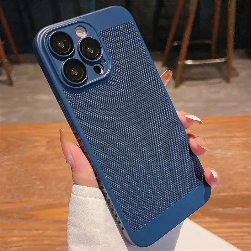 Apple iPhone 15 Pro Max 13 Mesh Mobile Phone Case Heat Dissipation - Image 13