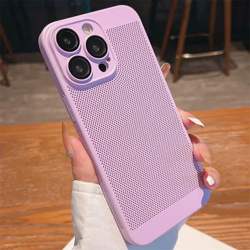 Apple iPhone 15 Pro Max 13 Mesh Mobile Phone Case Heat Dissipation - Image 6