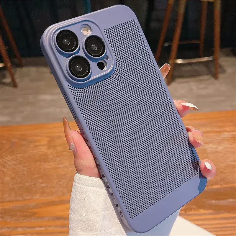 Apple iPhone 15 Pro Max 13 Mesh Mobile Phone Case Heat Dissipation - Image 8