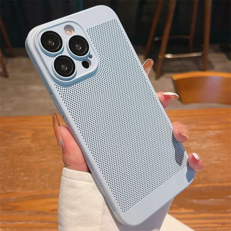 Apple iPhone 15 Pro Max 13 Mesh Mobile Phone Case Heat Dissipation - Image 9