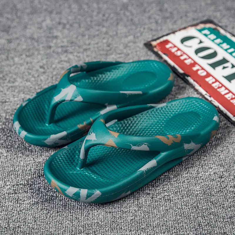 Cross-border Summer New Flip-flops Men's Outdoor Wear Beach Thick-soled Trendyy Large Size K-style Sandals Men's Outdoor Slippers - Image 2