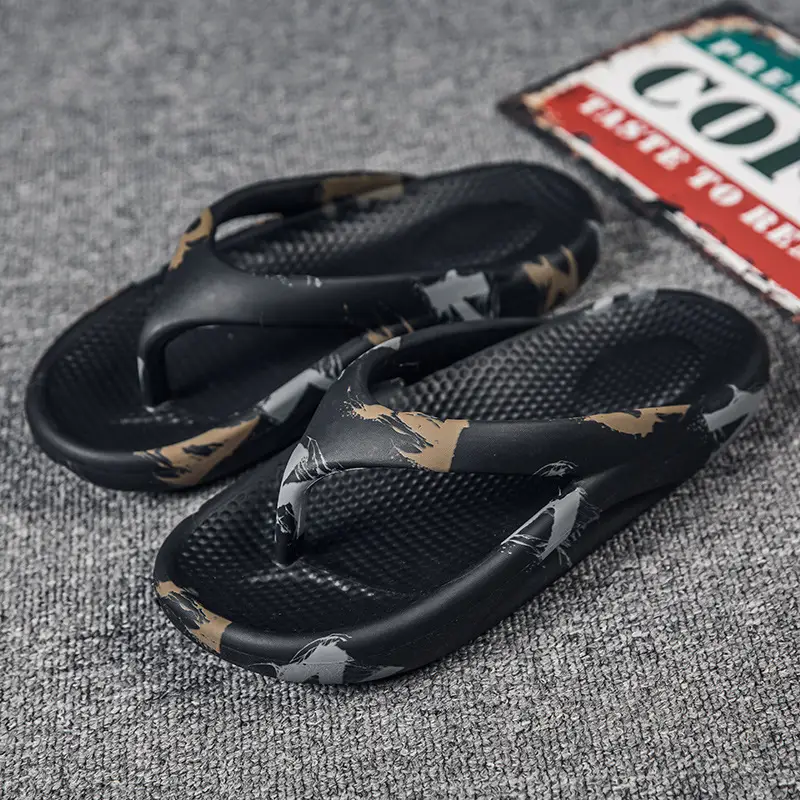 Cross-border Summer New Flip-flops Men's Outdoor Wear Beach Thick-soled Trendyy Large Size K-style Sandals Men's Outdoor Slippers - Image 3