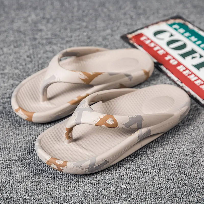 Cross-border Summer New Flip-flops Men's Outdoor Wear Beach Thick-soled Trendyy Large Size K-style Sandals Men's Outdoor Slippers - Image 4