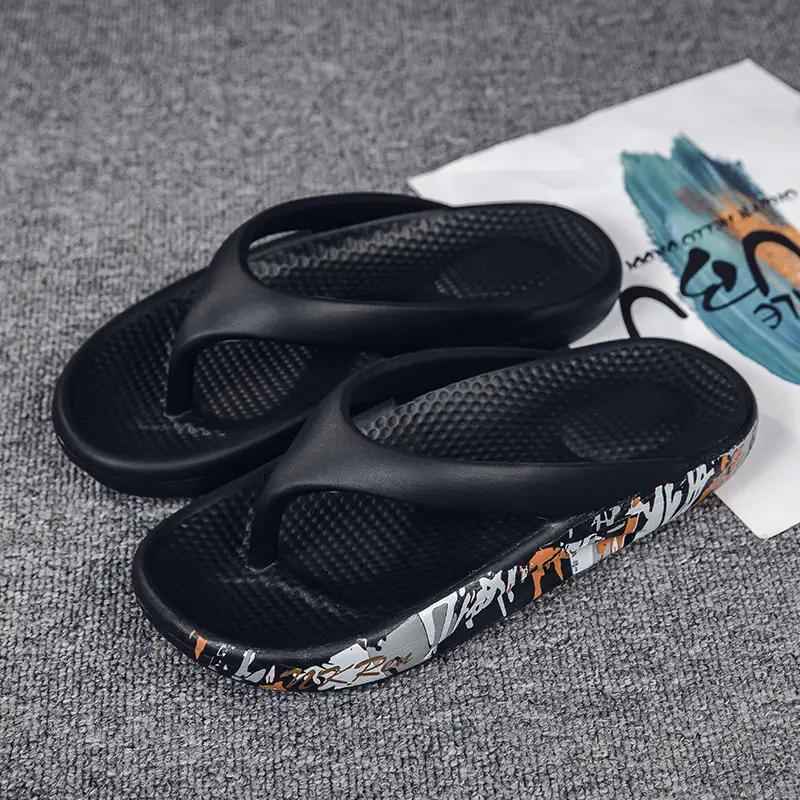 Cross-border Summer New Flip-flops Men's Outdoor Wear Beach Thick-soled Trendyy Large Size K-style Sandals Men's Outdoor Slippers - Image 5