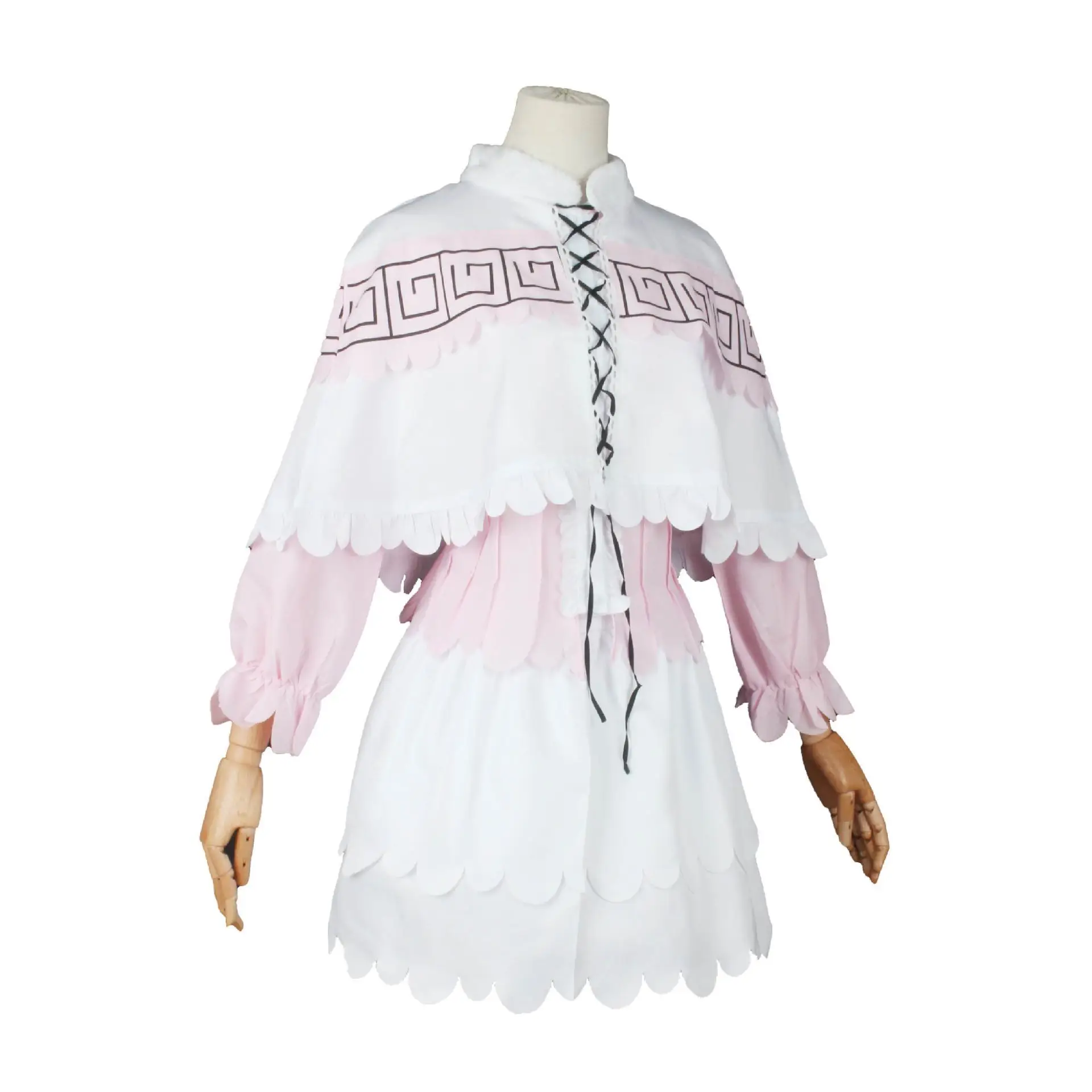 Xiaolin Dragon Maid Cosplay Dress Pink White Anime Female