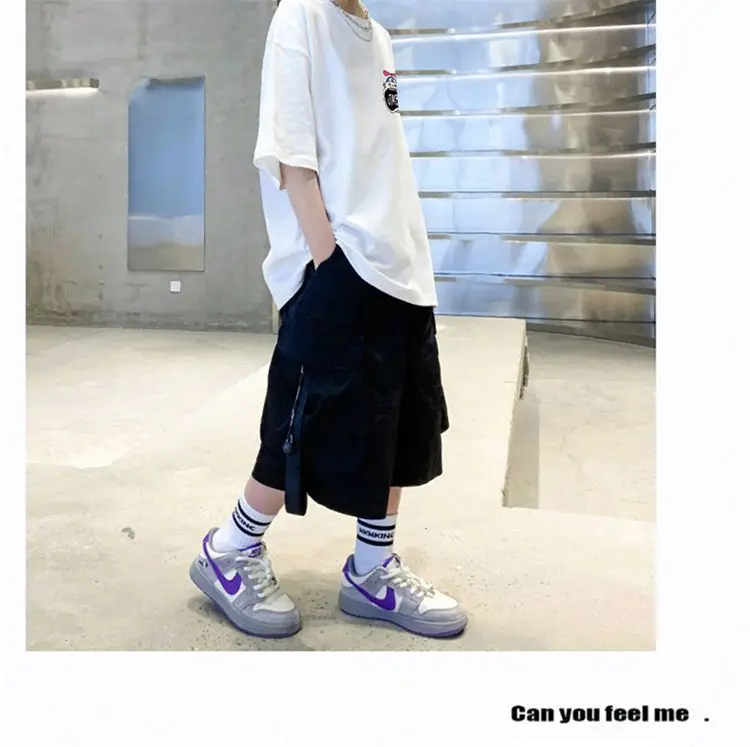 Boys Cotton Cartoon T-Shirt Black Summer Loose Fit — feature 22