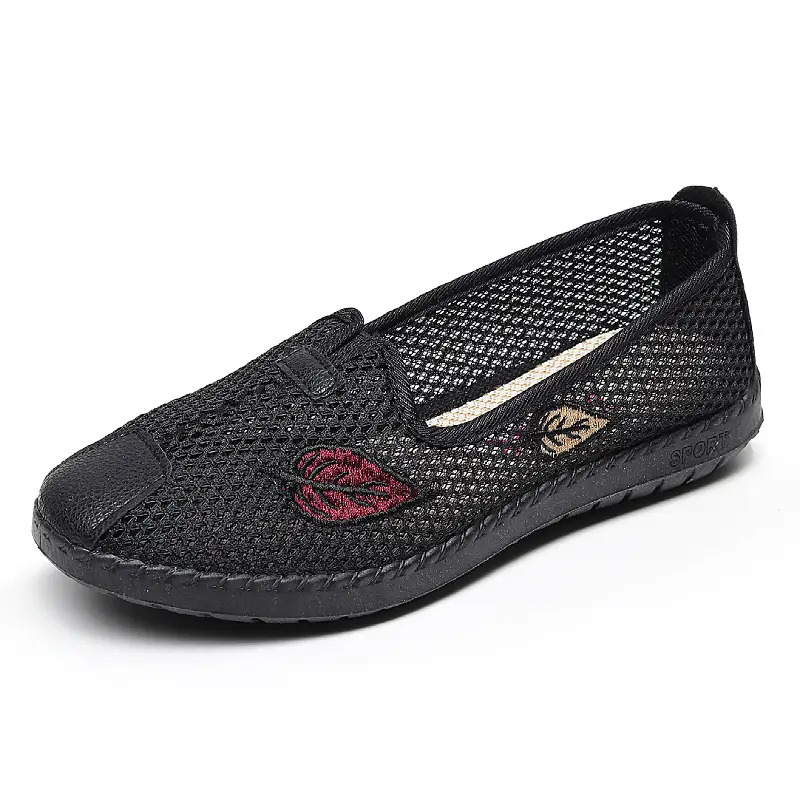 Old Beijing Cloth Shoes for Women, Mesh Shoes, 2026 Spring and Summer, Breathable, Non-Slip, Soft-Soled Grandma Shoes, Middle-Aged and Elderly Mother's Single Shoes - Image 8