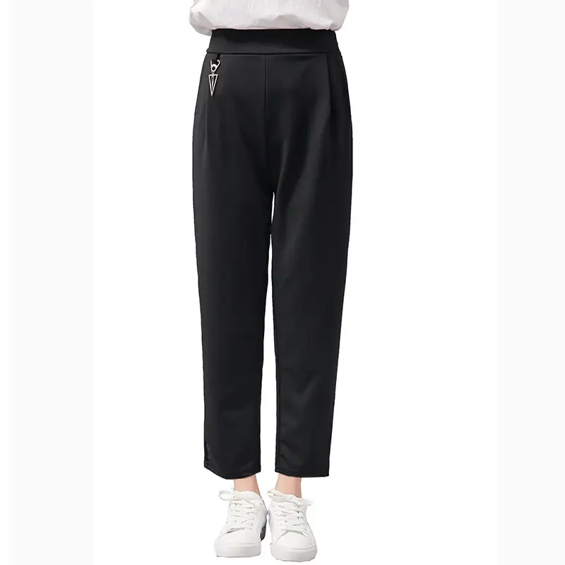 Women Radish Cropped Pants Black Smoke - Image 7
