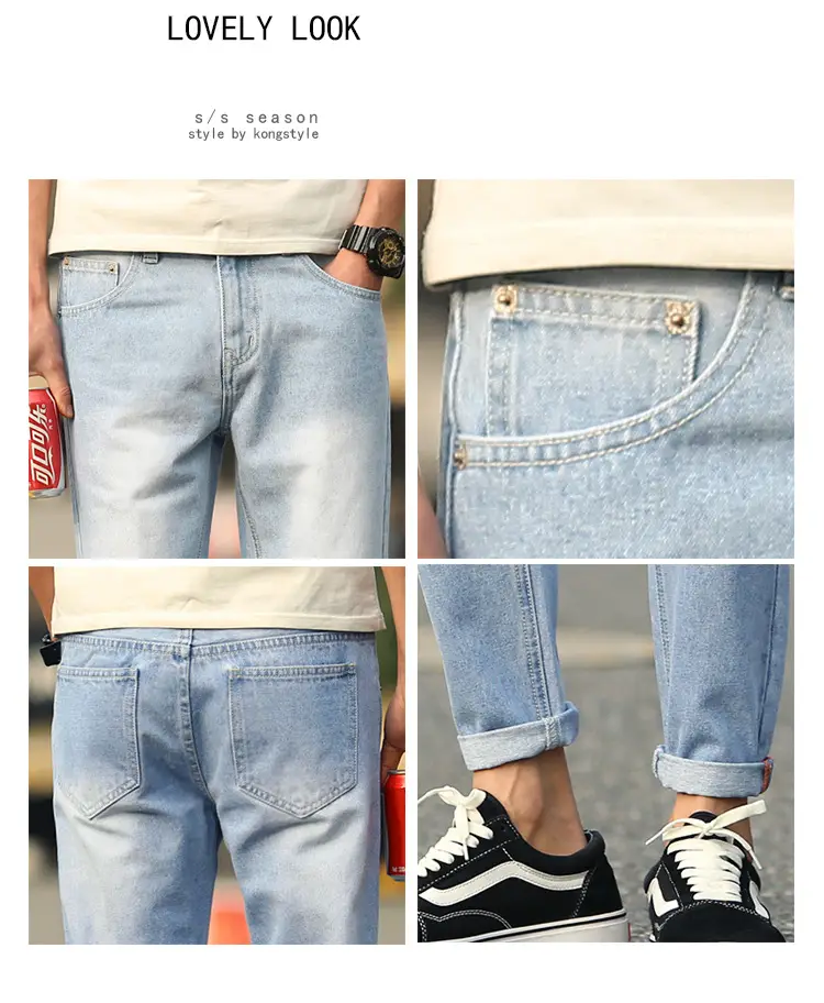 Retro Ripped Jeans Men Loose Straight Casual Pants — feature 10